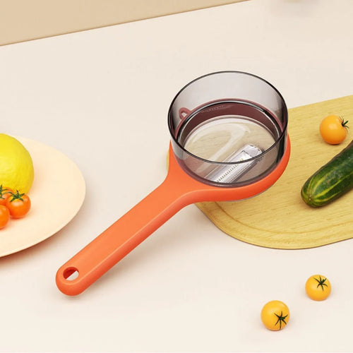 Double-Sided Stainless Steel Vegetable Peeler with Storage Box